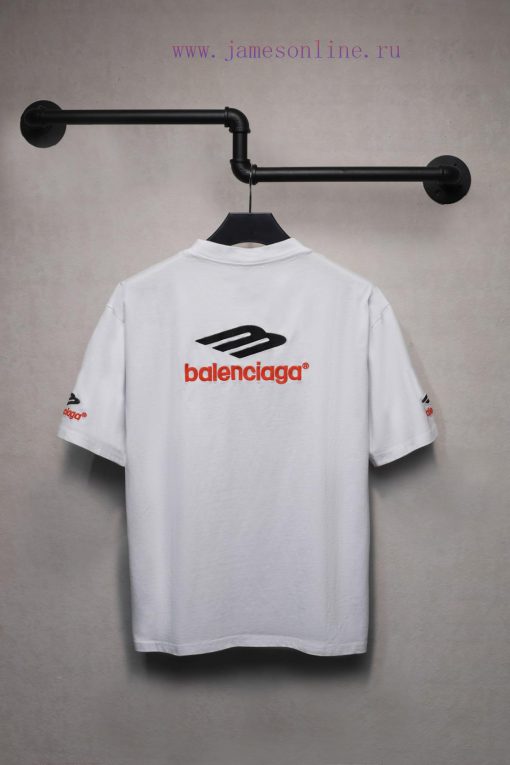 𝐁 A 𝐋 EN 𝐂 IA 𝐆 A Paris New 3m Logo Letter Embroidered Short Sleeved T-shirtWeighing 240 Grams fo247vdh - Image 3