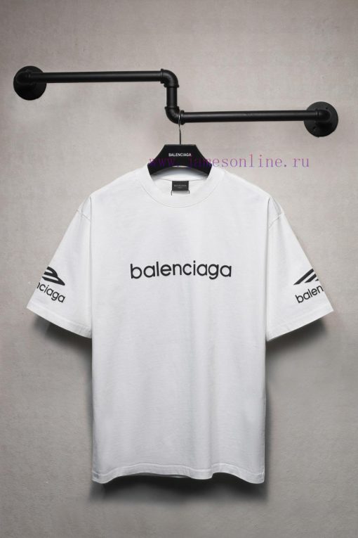 𝐁 A 𝐋 EN 𝐂 IA 𝐆 A Paris Ski Collection Large Logo Printed Short Sleeve T-shirt240 Gram Weight W njhzc0kh - Image 2