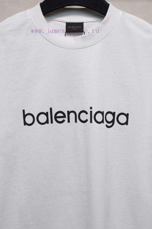 𝐁 A 𝐋 EN 𝐂 IA 𝐆 A Paris Ski Collection Large Logo Printed Short Sleeve T-shirt240 Gram Weight W njhzc0kh - Image 9