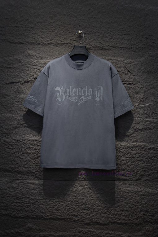 Style Number 5158Balenciaga Abrasion Glue Crack Short Sleeved T25ssZP Develops Color Printing P 7mmiv5gd