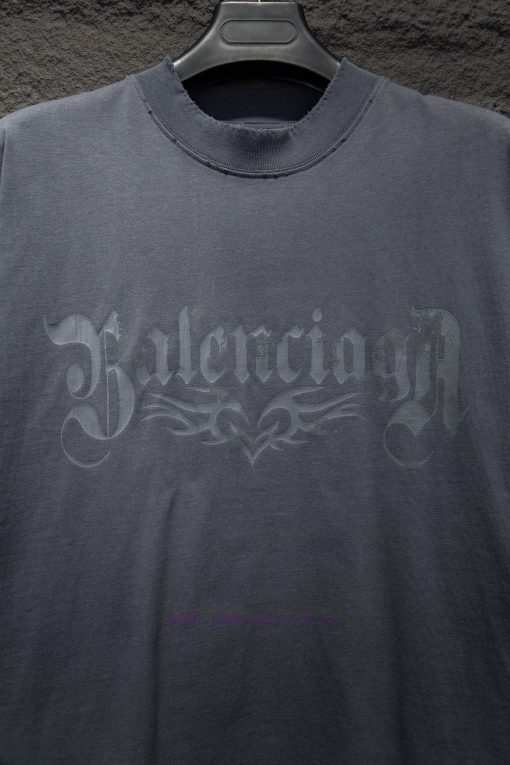 Style Number 5158Balenciaga Abrasion Glue Crack Short Sleeved T25ssZP Develops Color Printing P 7mmiv5gd - Image 7