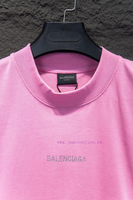 Style Number 5182BALENCIAGA Short Sleeved 25ssYB Woven And Dyed Fabric Color Hot Stamping Patte yg8ap7lt - Image 4