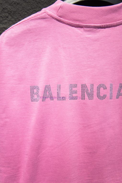 Style Number 5182BALENCIAGA Short Sleeved 25ssYB Woven And Dyed Fabric Color Hot Stamping Patte yg8ap7lt - Image 6