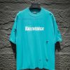 Style Number 5037Balenciaga Art Piercing Crack Short Sleeve TZP Develops Color Printing Pattern ma3oh3pr