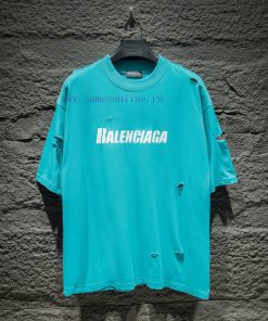 Style Number 5037Balenciaga Art Piercing Crack Short Sleeve TZP Develops Color Printing Pattern ma3oh3pr