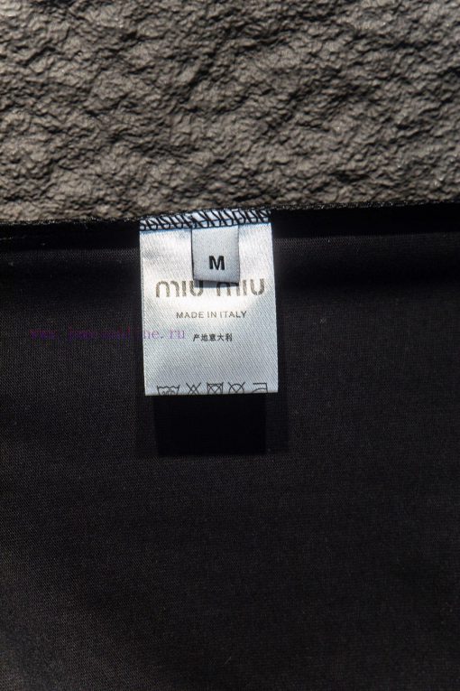 Style Number 9001Miumiu Embroidered Short Sleeved ShirtThe OS Version Is Really CharmingMiumiu byvb6uct - Image 9