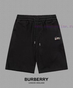 [Burberry] Classic Letter Embroidered Shorts Popular Custom 400g Active Version Pure Cotton Fab 3nuozq8l