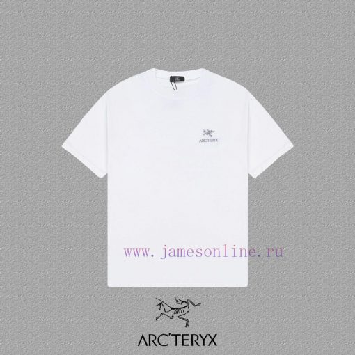 [Arctreyx Archaeopteryx]2024 FW Short Sleeved T-shirt Embroidered High End 32s Double Yarn 260g u8210rek - Image 2