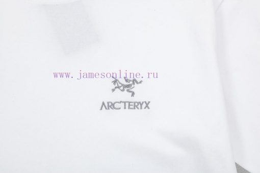 [Arctreyx Archaeopteryx]2024 FW Short Sleeved T-shirt Embroidered High End 32s Double Yarn 260g u8210rek - Image 9