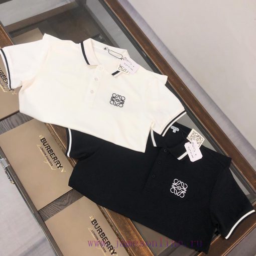 LOEWE 2025 Spring/Summer Polo Shirt - Highly Acclaimed Unisex Business Casual Lapel Polo Shirt 5x9daypn - Image 3