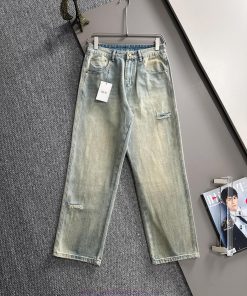 Dior 2025 Four Seasons Loose Jeans Straight Pants Trendy With Many Trendy Bloggers. The Upper B kfbddsrp