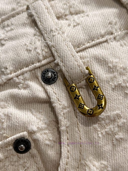LV2025 Summer New Collection Of Vintage Printed Jacquard Jeans And Shorts Made Of Imported Japa lj3nd7bc - Image 6