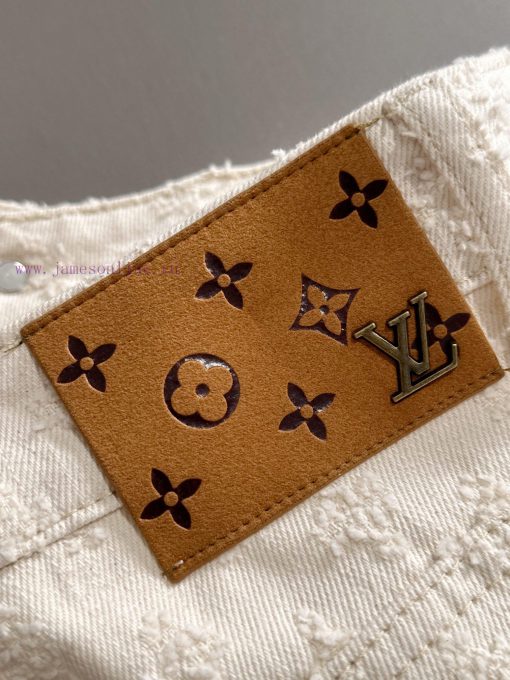 LV2025 Summer New Collection Of Vintage Printed Jacquard Jeans And Shorts Made Of Imported Japa lj3nd7bc - Image 8
