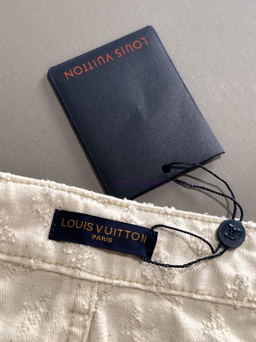 LV2025 Summer New Collection Of Vintage Printed Jacquard Jeans And Shorts Made Of Imported Japa lj3nd7bc - Image 9