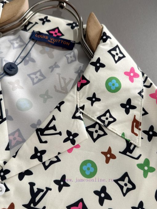 LV2025 Summer Classic Five Color Logo Design Full Print Set Made Of Lightweight Cotton With Ful 4uokb9kz - Image 6