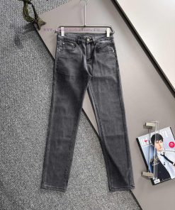Burberry's 2025 Four Seasons New Product Embroidered Pocket Classic War Horse Slim Fit Jeans An 1v0x6aur