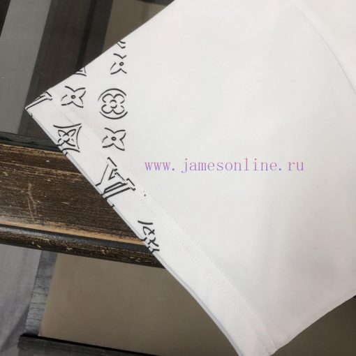 CLouis Vuitton/LV 25ss Same Style Round Neck Short Sleeved T-shirt~couple's Style~chest Color E 4s736j9i - Image 6