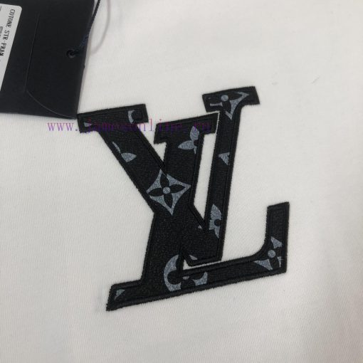 CLouis Vuitton/LV 25ss Same Style Round Neck Short Sleeved T-shirt~couple's Style~chest Color E 4s736j9i - Image 7