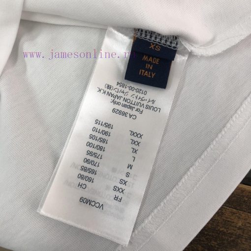 CLouis Vuitton/LV 25ss Same Style Round Neck Short Sleeved T-shirt~couple Style~front And Rear 5tcxr44t - Image 9