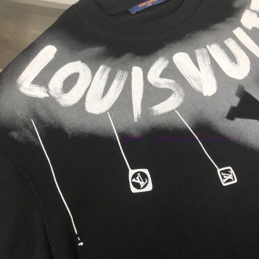 CLouis Vuitton/LV 25ss Same Style Round Neck Short Sleeved T-shirt~couple's Style~chest Color B cf0f3xw1 - Image 6