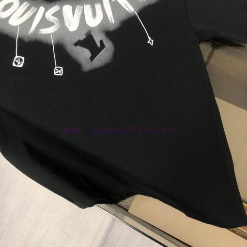 CLouis Vuitton/LV 25ss Same Style Round Neck Short Sleeved T-shirt~couple's Style~chest Color B cf0f3xw1 - Image 8