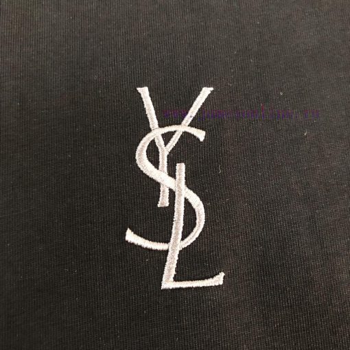 SAINT LAURENT/YSL 25ss Same Style Round Neck Short Sleeved T-shirt~Couple's Style~Simple Yet Lu cte5zfdm - Image 6