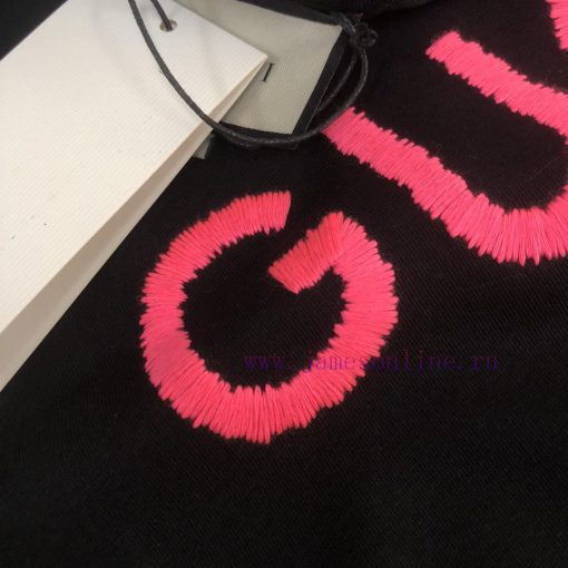 GUCCI 25 Three-dimensional Letter Embroidered Couple's Short Sleeved T-shirt~The Fabric Is Comf pk67i2w5 - Image 7