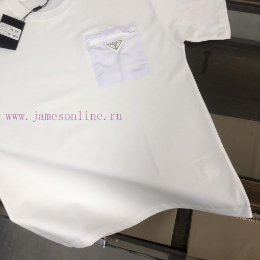 PRADA Prada 25ss Early Spring New Versatile Short Sleeve T-shirt For Men And Women Customized O 0m1kwtdc - Image 8