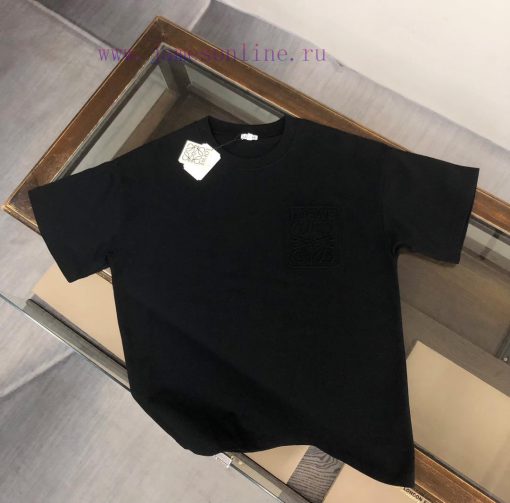 LOE * WE 25ss Same Style Round Neck Short Sleeved T-shirt~couple's Style~customized Cotton Fabr onjqmstb - Image 2