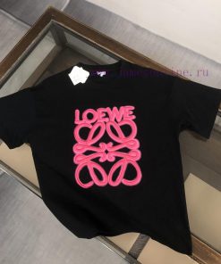 LOEWE 25ss Same Style Round Neck Short Sleeved T-shirt~Representative Brand Embroidered Logo De q4ilwgv7