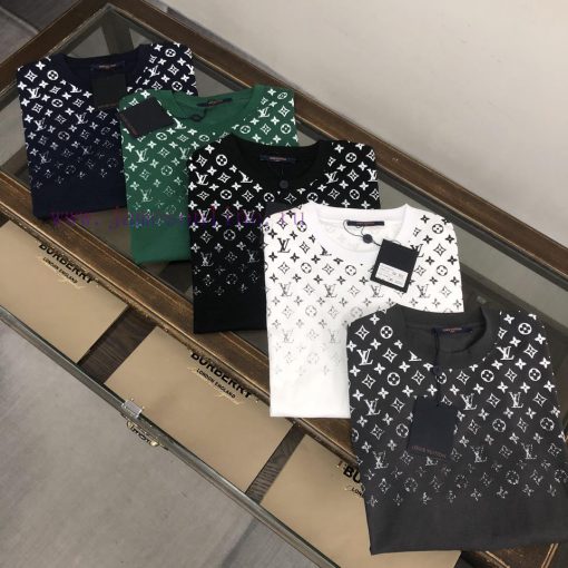 Louis Vuitton/LV 25ss Same Style Round Neck Short Sleeved T-shirt Custom Cotton Fabric With Bra 8avie16a - Image 3