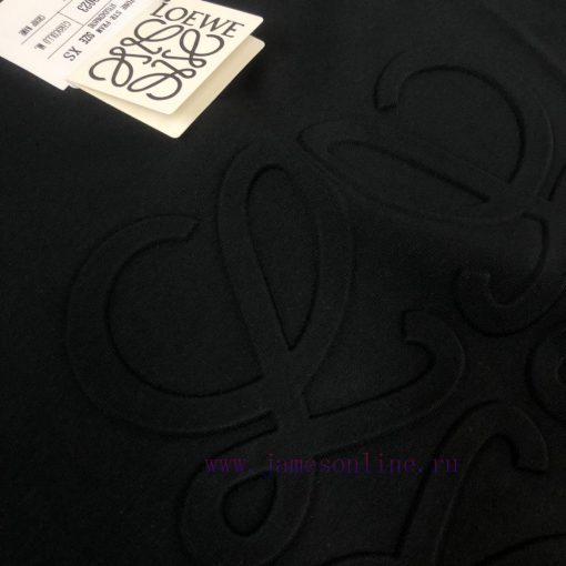 LOEWE 25ss Round Neck Short Sleeved T-shirt With Classic Concave Convex Relief Three-dimensiona 23gui01t - Image 7