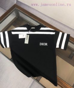 DI * OR Dior 25ss Same Round Neck Printed Letter Short Sleeved T-shirt~Customized Cotton Fabric axl4uo1f