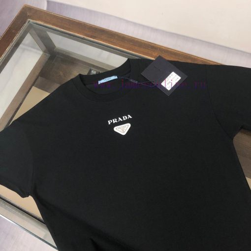 PRA * DA PRA 25ss Same Triangle Iron Label Series Round Neck Short Sleeve T-shirt~Customized Fa c7irnue4 - Image 4