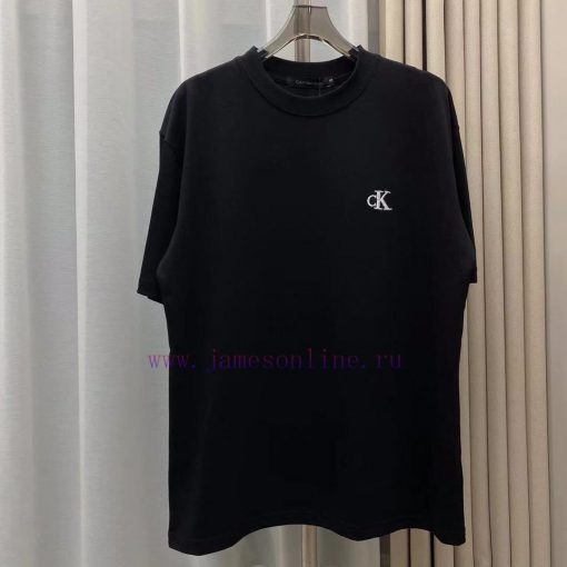 New Model 881260g Double YarnCK Relief Shoulder Loose Fit Exquisite Embroidered Small Logo On T cipqzs6h