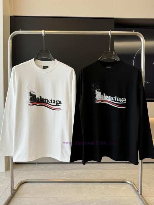 Shangxin Balenciaga Style 520280g Double YarnParisian Classic Cola Wave T-shirt Os Shoulder Loo pfgj7ozi