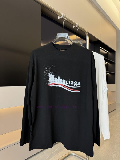 Shangxin Balenciaga Style 520280g Double YarnParisian Classic Cola Wave T-shirt Os Shoulder Loo pfgj7ozi - Image 4