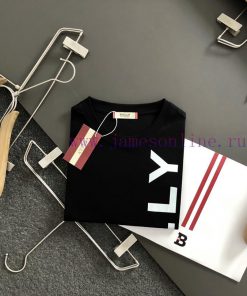 BALLY 25SS Summer New Round Neck Short Sleeve T-shirt 270g Heavy Duty High End Pure Cotton Fabr 63u5yvxs