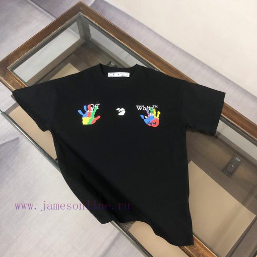 OFF-WHITE 2025ss Spring/Summer New Product Couple's Round Neck T-shirt Luxury Brand Letter LOGO lsxt5uix - Image 2