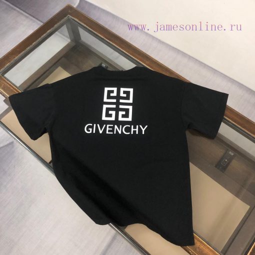 GIVENCHY 25ss Round Neck Short Sleeved T-shirt With Embossed Three-dimensional Logo Letters At zvyumd13 - Image 3
