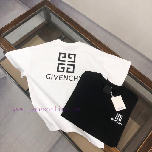 GIVENCHY 25ss Round Neck Short Sleeved T-shirt With Embossed Three-dimensional Logo Letters At zvyumd13 - Image 4