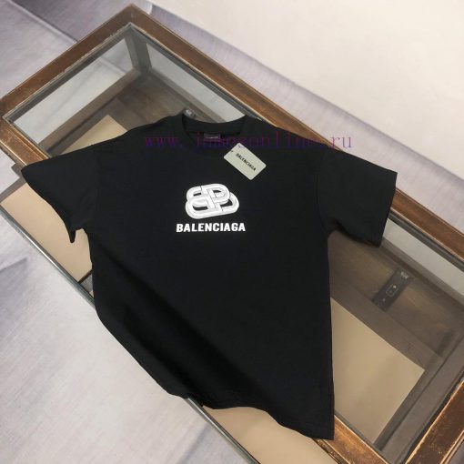 BALENCIAGA 25ss Round Neck Short Sleeved T-shirt From Balenciaga - Customized Fabric With Class podq8ggd - Image 2