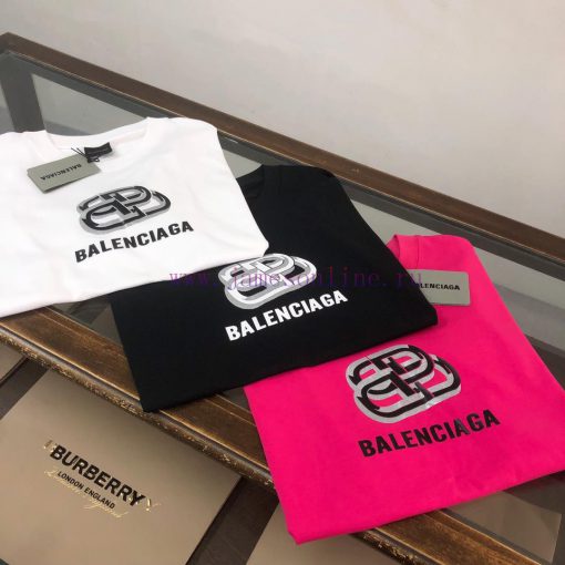 BALENCIAGA 25ss Round Neck Short Sleeved T-shirt From Balenciaga - Customized Fabric With Class podq8ggd - Image 3