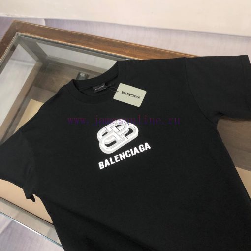 BALENCIAGA 25ss Round Neck Short Sleeved T-shirt From Balenciaga - Customized Fabric With Class podq8ggd - Image 4