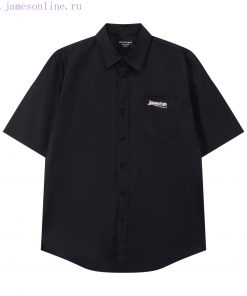 Balenciaga Classic Cola Wave Embroidered Short Sleeved Shirt From BalenciagaClassic Timeless Lo ewi5y0rx