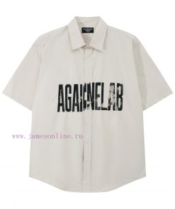 High QualityBalencia/Balenciaga Anti Letter Short Sleeved Shirt Adopts Double Cracking Printing wwvq253v