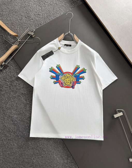 Versace 2025 Printed Short Sleeve High Quality Original Short Sleeve Imported Fabric With Top M 8kpznr8x