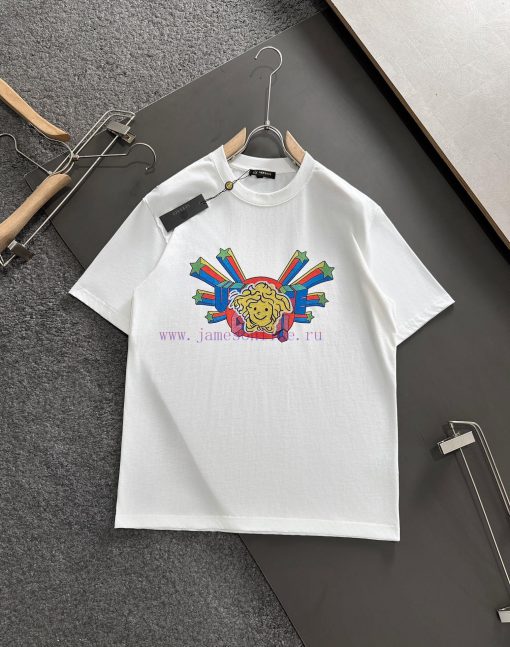 Versace 2025 Printed Short Sleeve High Quality Original Short Sleeve Imported Fabric With Top M 8kpznr8x - Image 2