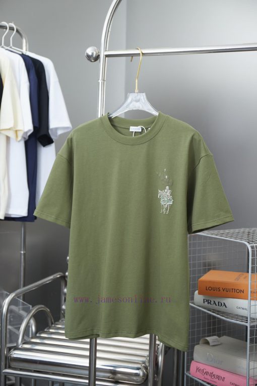 Burberry 25SS Early Spring New Micro Label Equestrian Knight Print Short Sleeved ShirtLight Lux utlyrxgk