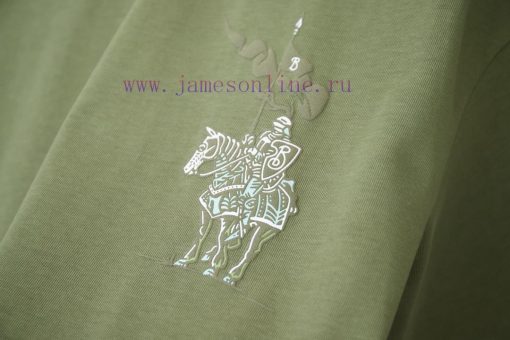 Burberry 25SS Early Spring New Micro Label Equestrian Knight Print Short Sleeved ShirtLight Lux utlyrxgk - Image 6